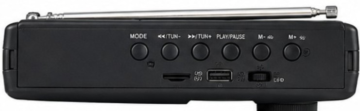 Radio Portátil Bossney Bs-r8009bas Solar Bluetooth Am/fm/sw1 - Imagen 2