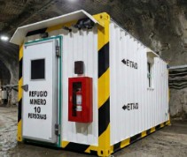 Contenedor módulo Refugio para socavón